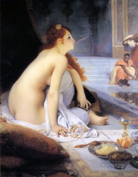 La esclava blanca Jean Jules Antoine Lecomte du Nouy Realismo orientalista Pinturas al óleo
